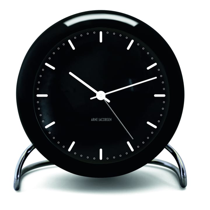 Zegar stołowy AJ City Hall - czarny - Arne Jacobsen Clocks