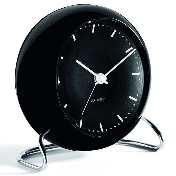 Zegar stołowy AJ City Hall, czarny Arne Jacobsen Clocks