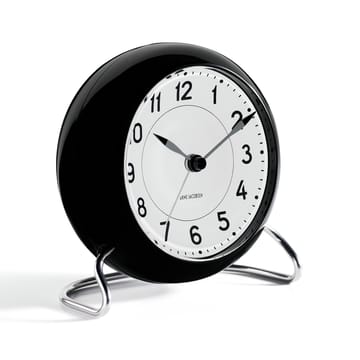 Zegar stołowy AJ Station  - czarny - Arne Jacobsen Clocks