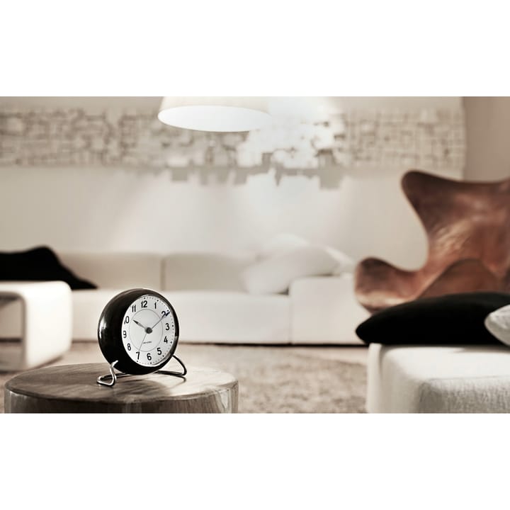 Zegar stołowy AJ Station  - czarny - Arne Jacobsen Clocks