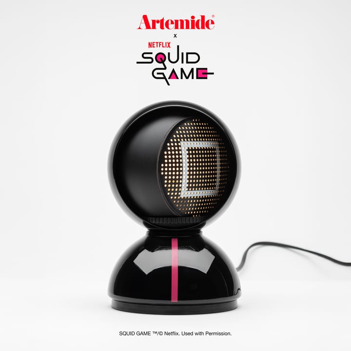 Eclisse x Squid Game Lampa stołowa Special Edition, Guard black Artemide