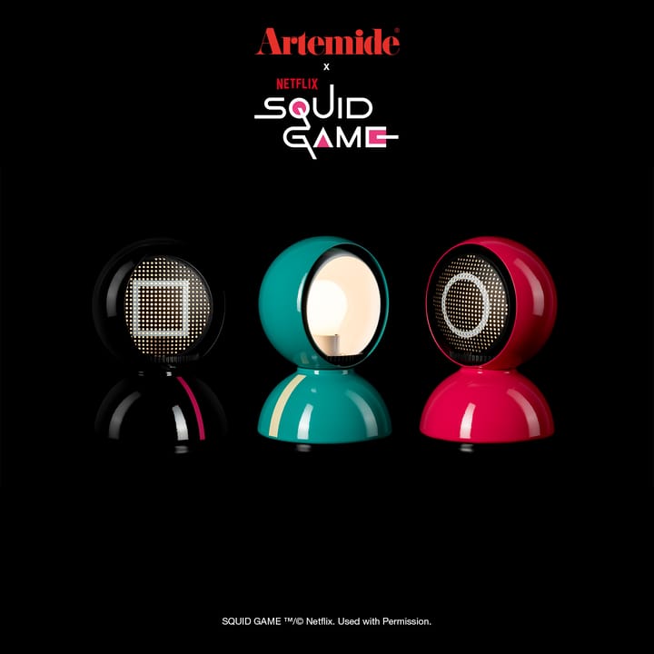Eclisse x Squid Game Lampa stołowa Special Edition, Guard black Artemide
