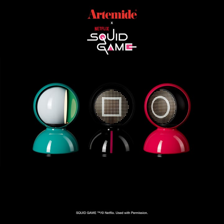 Eclisse x Squid Game Lampa stołowa Special Edition, Guard pink Artemide