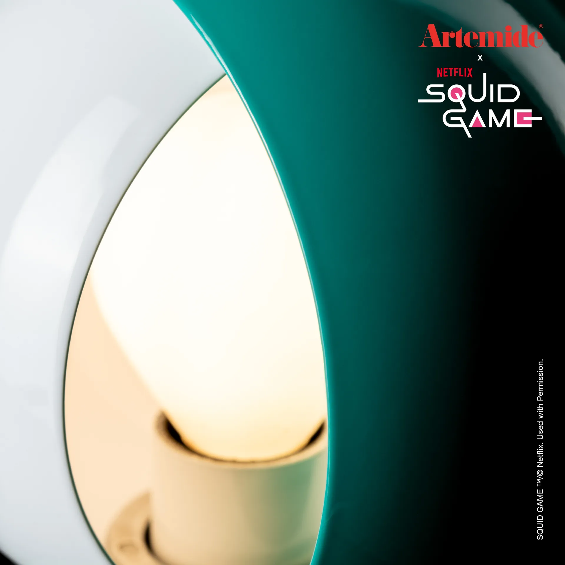 Eclisse x Squid Game Lampa stołowa Special Edition, Player Artemide