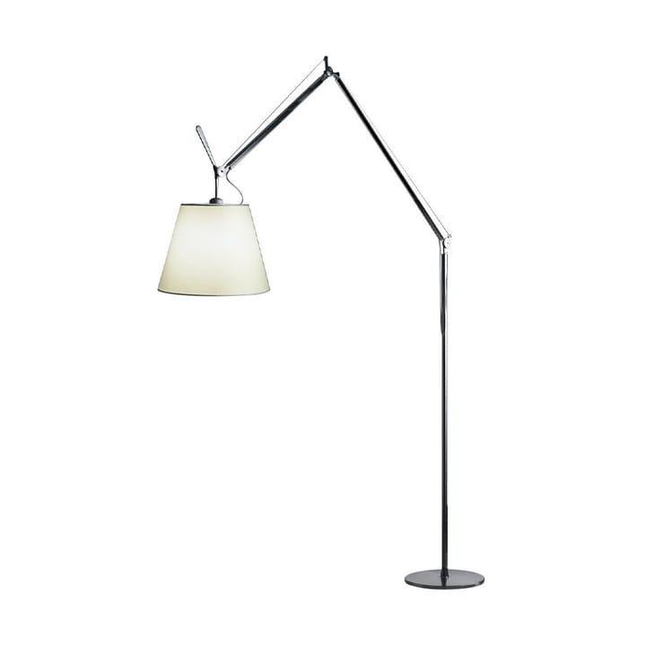 Lampa podłogowa Tolomeo Mega - pergaminowy-czarny, ø42cm - Artemide