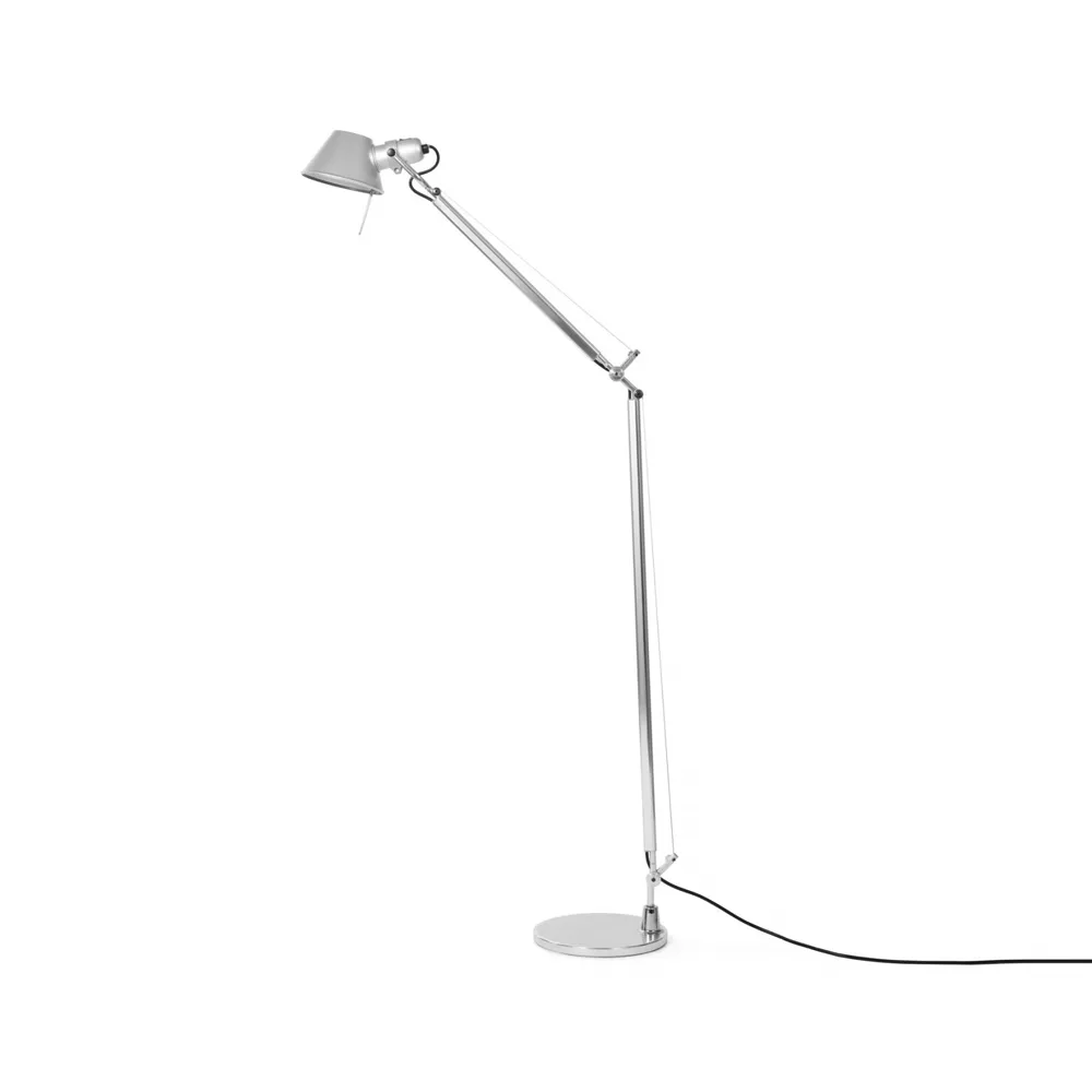 Lampa podłogowa Tolomeo Reading E27, aluminium Artemide
