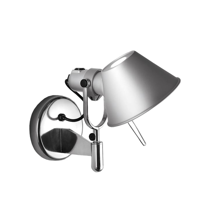 Lampa ścienna Tolomeo Faretto - aluminium, z przyciskiem on-off - Artemide