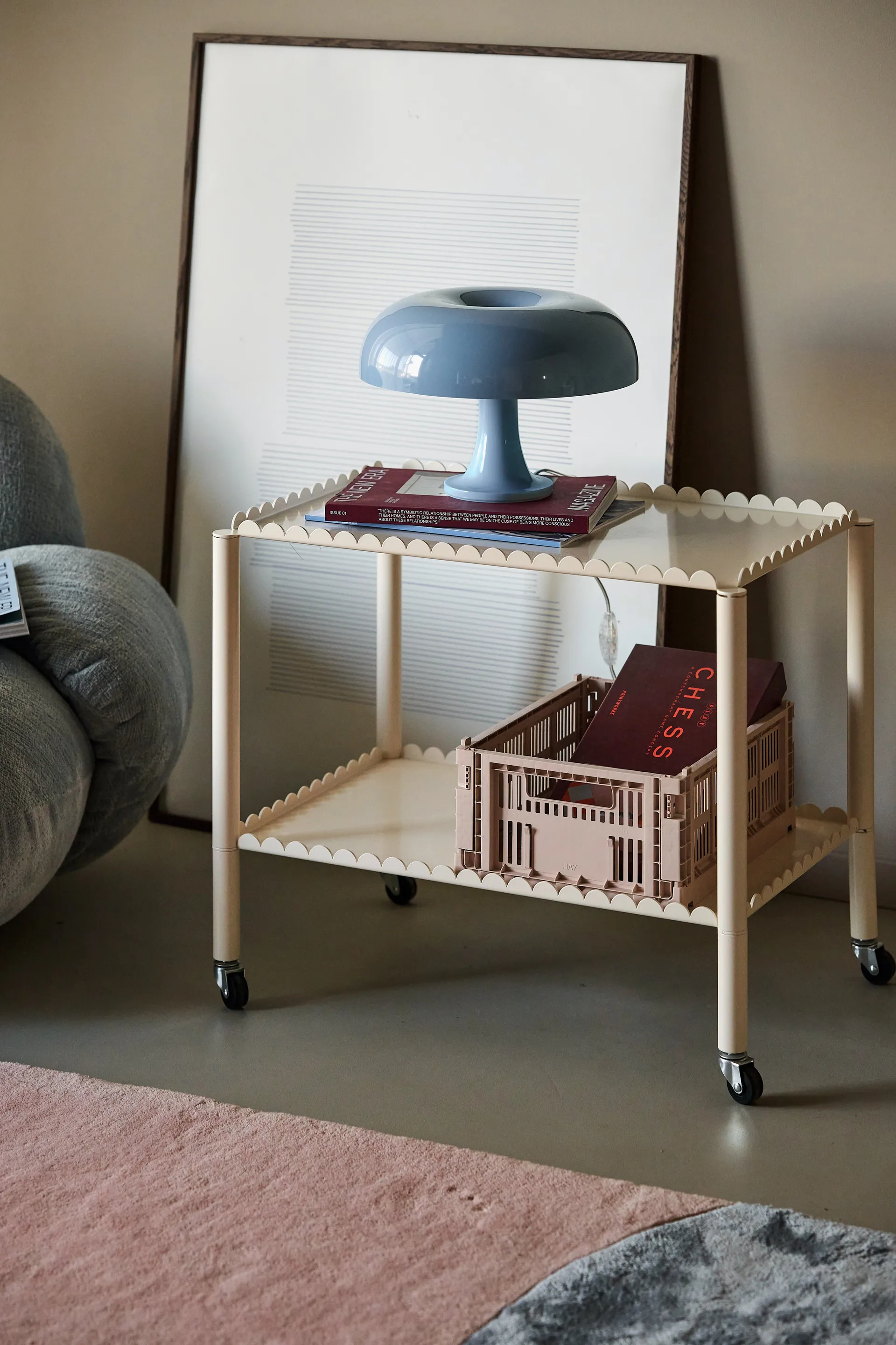 Lampa stołowa Nessino Special Edition Ø32 cm, Dove Blue Artemide