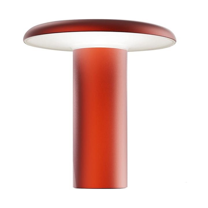 Lampa stołowa przenośna Takku 19 cm, Anodowane na czerwono Artemide