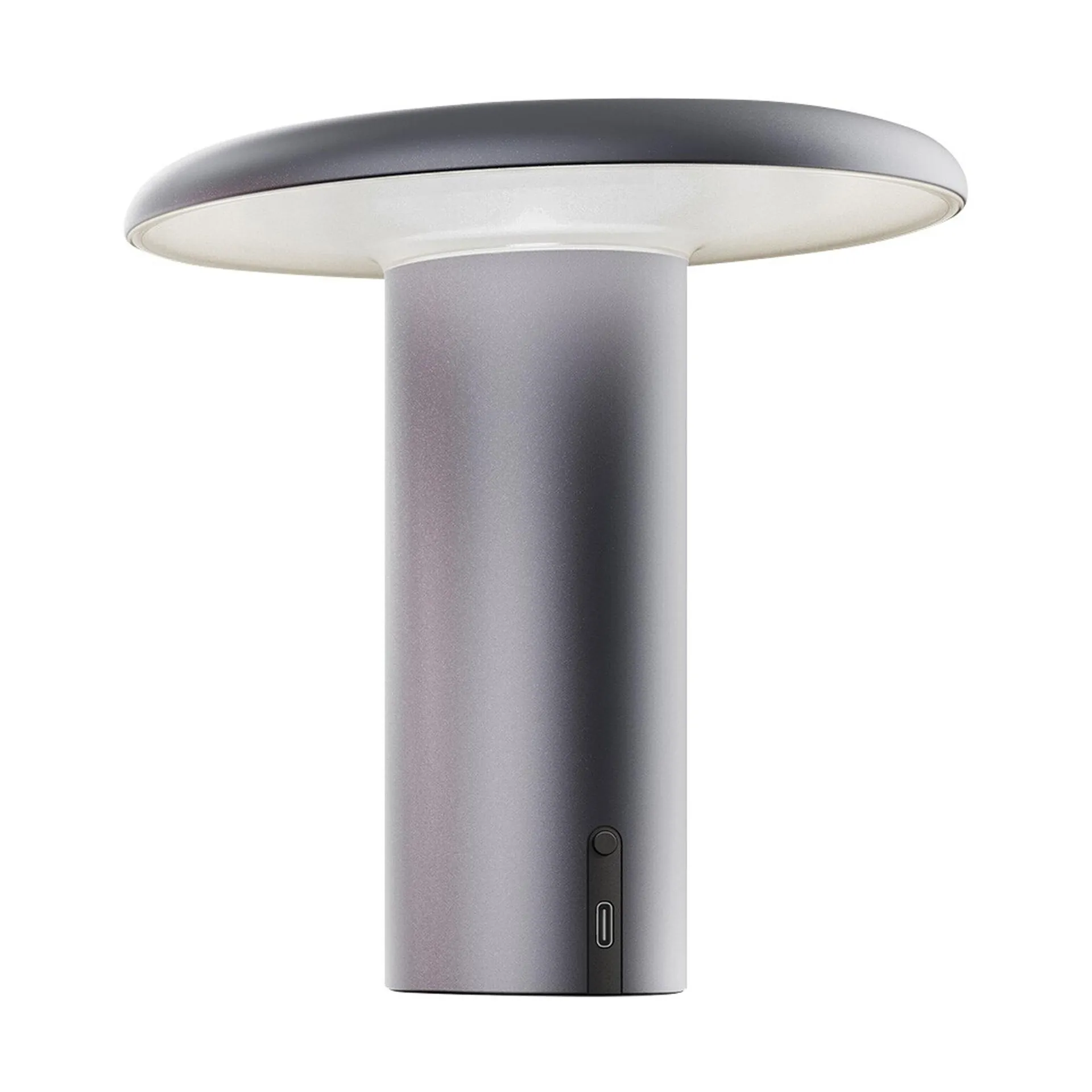 Lampa stołowa przenośna Takku 19 cm, Anodowane szare Artemide