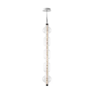 Lampa wisząca pionowa Alambicco, sterowana aplikacją - 5 szklanych kloszy - Artemide