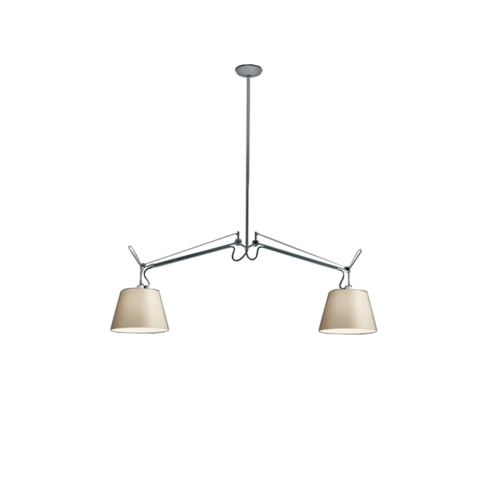 Lampa wisząca Tolomeo Basculante o średnicy 24 cm, pergamin Artemide