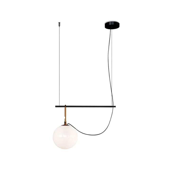 nh S1 22 lampa wisząca, czarny mosiądz Artemide
