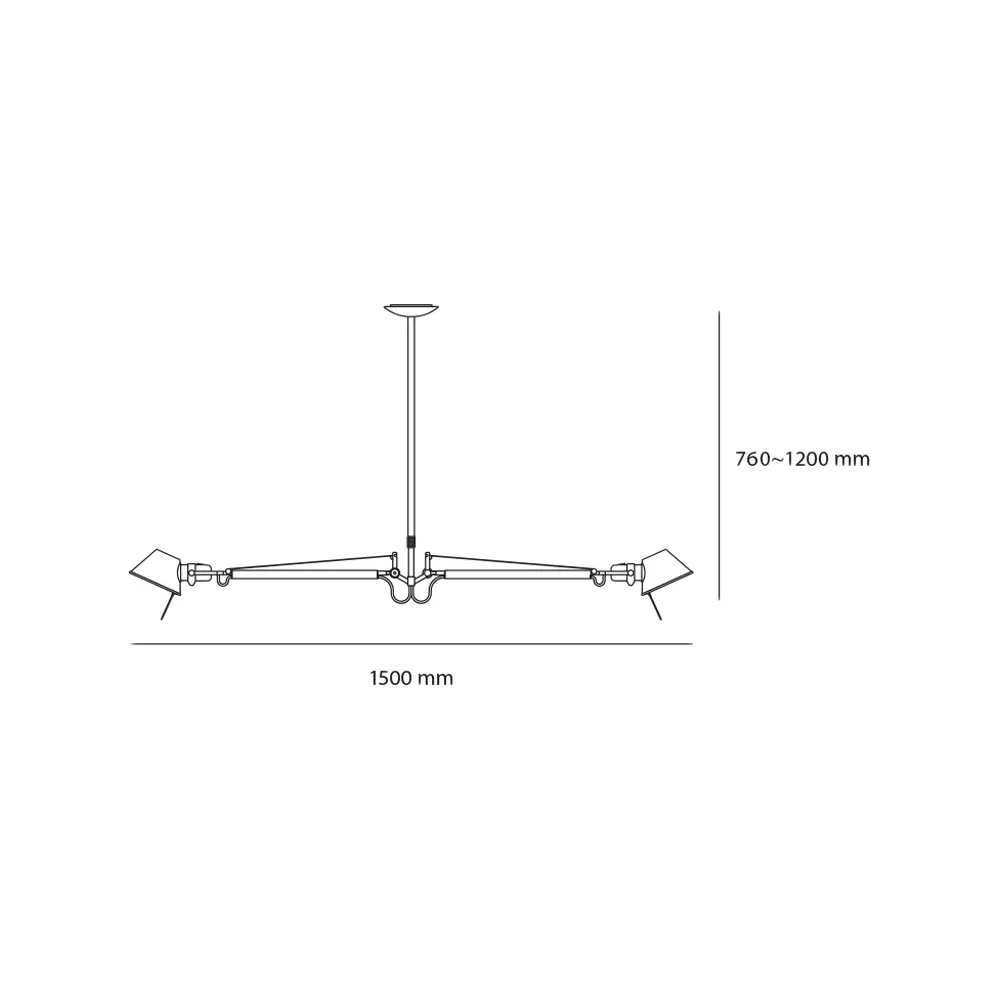 Tolomeo lampa wisząca, aluminium Artemide