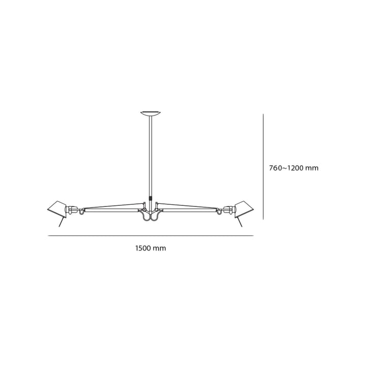 Tolomeo lampa wisząca - aluminium - Artemide