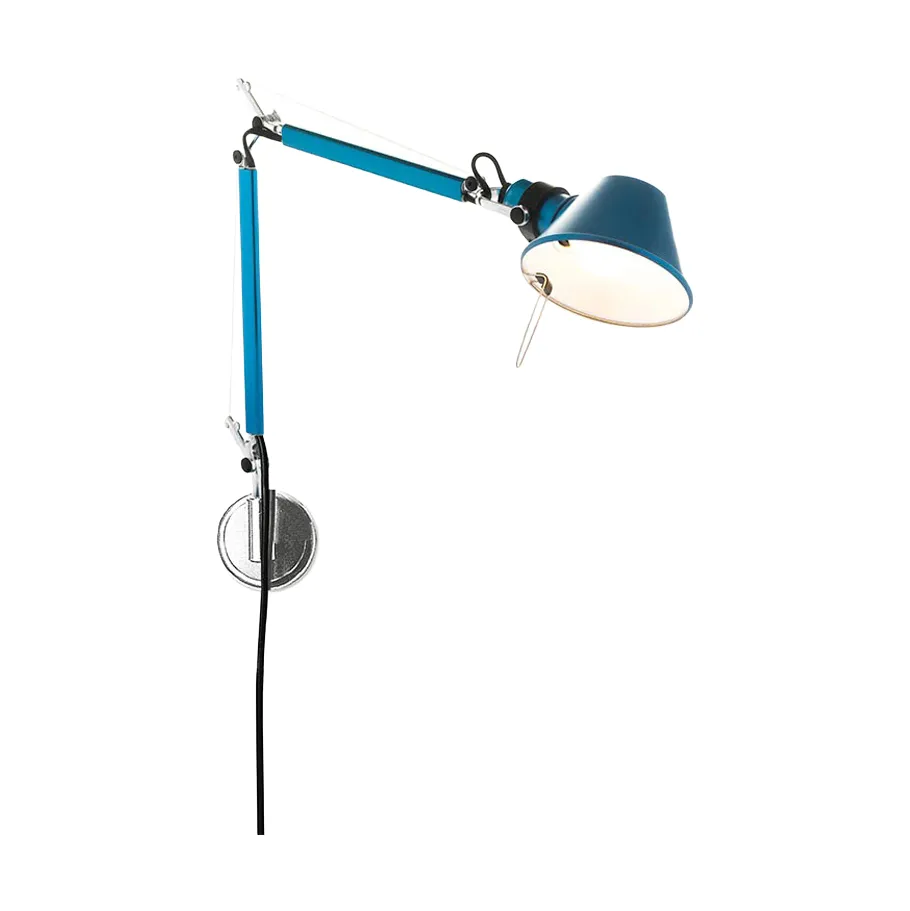 Tolomeo Micro lampa ścienna- Anodized blue,  Artemide