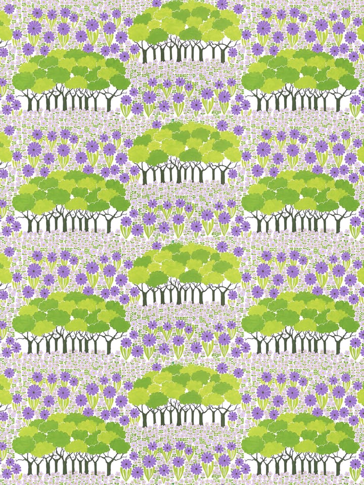 Cerata Allé - Zielono-purpurowy - Arvidssons Textil