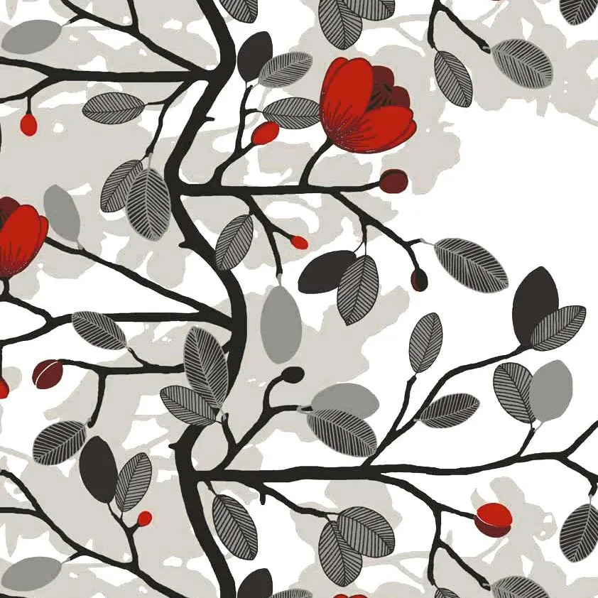 Cerata Ofelia, czerwony - brązowy Arvidssons Textil