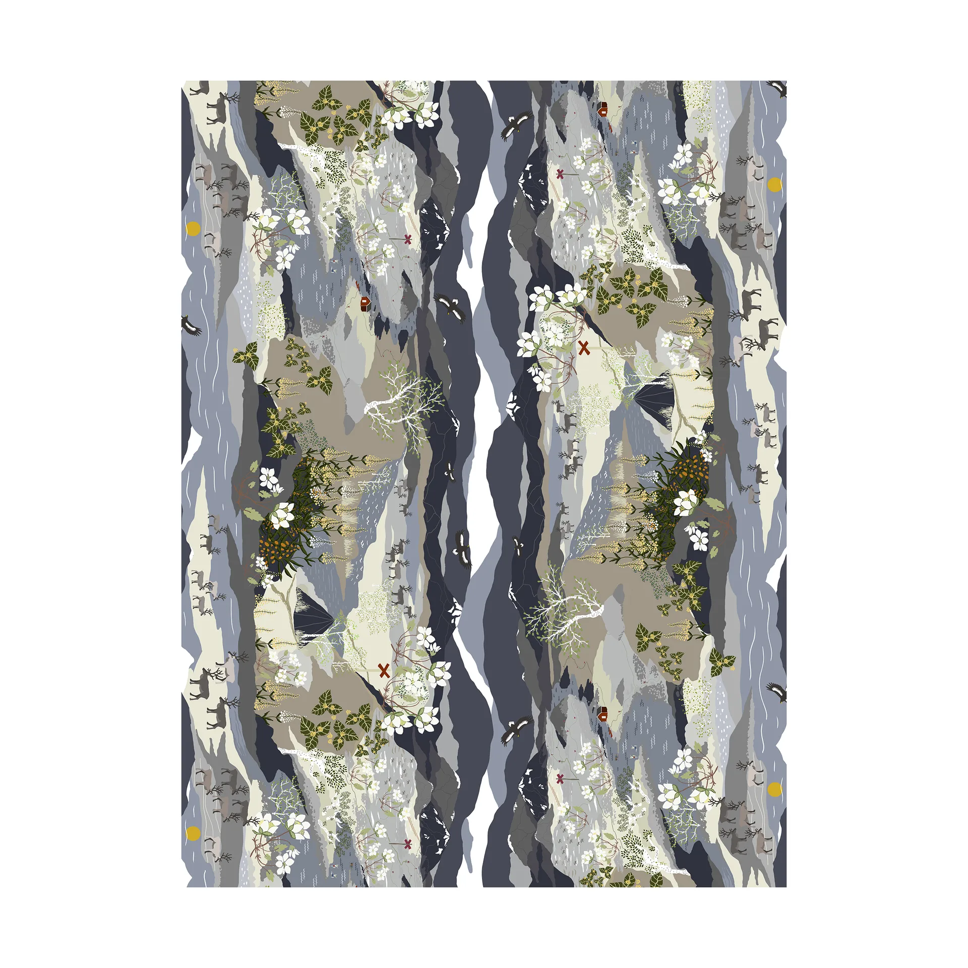 Fjällvandring cerata, Niebieski Arvidssons Textil