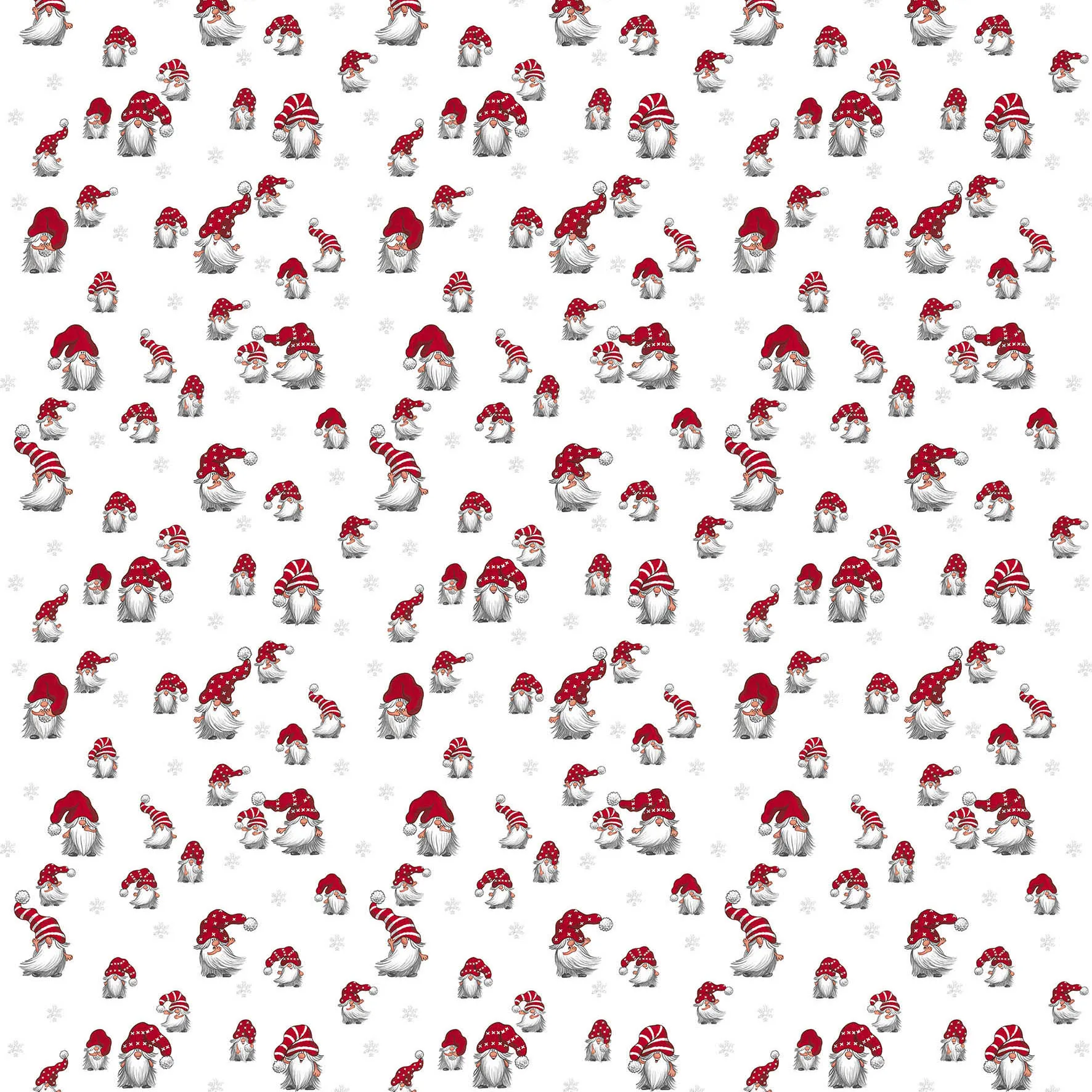 Julian tkanina, Off white-czerwony Arvidssons Textil