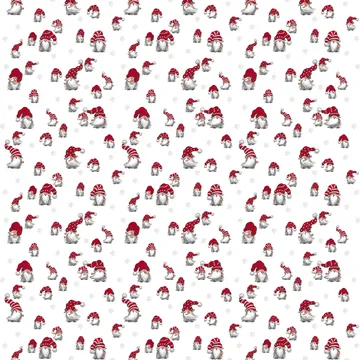 Julian tkanina - Off white-czerwony - Arvidssons Textil