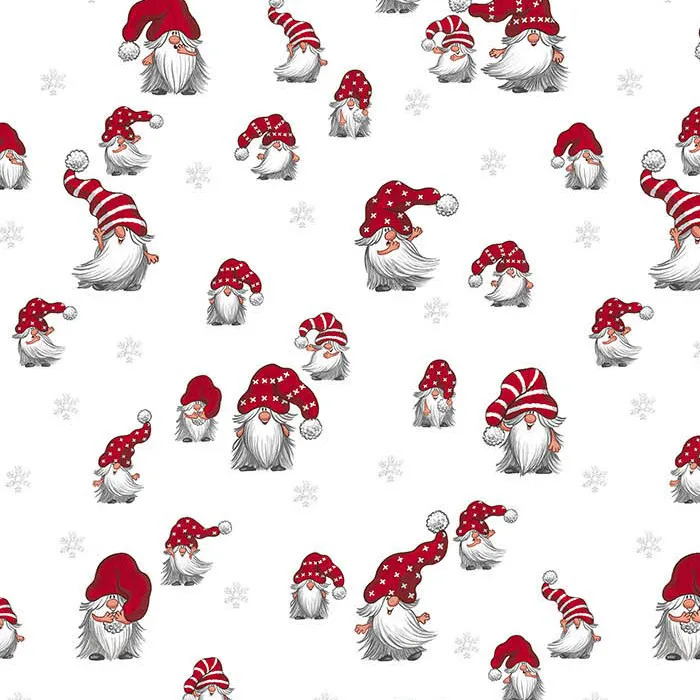 Julian tkanina, Off white-czerwony Arvidssons Textil