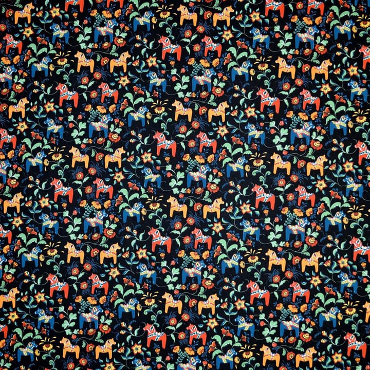 Leksand mini tkanina - czarny - Arvidssons Textil