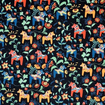 Leksand mini tkanina - czarny - Arvidssons Textil