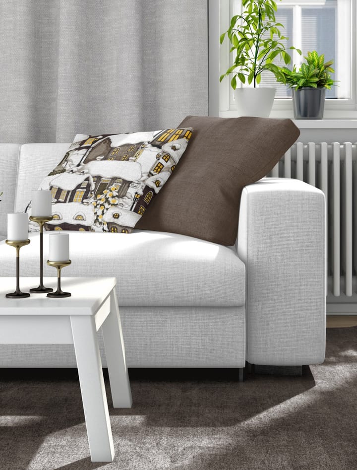 Lyckeby poszewka na poduszkę 43x43 cm - brązowy - Arvidssons Textil