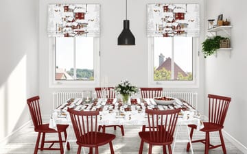 Mikkel cerata - Offwhite-szary-czerwony - Arvidssons Textil