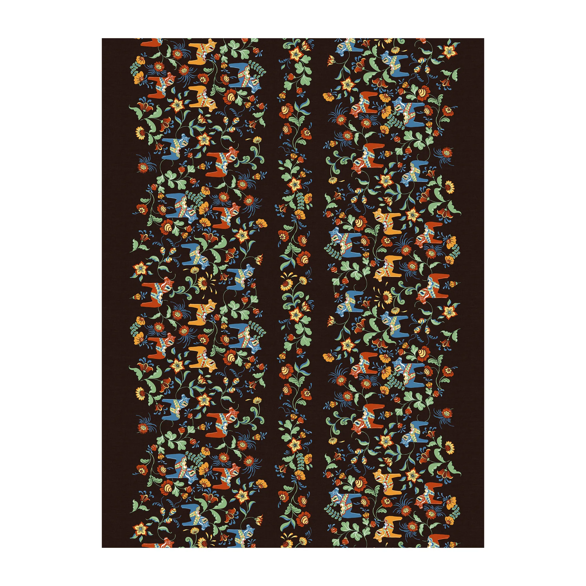 Obrus Leksand Bård, Czarny Arvidssons Textil