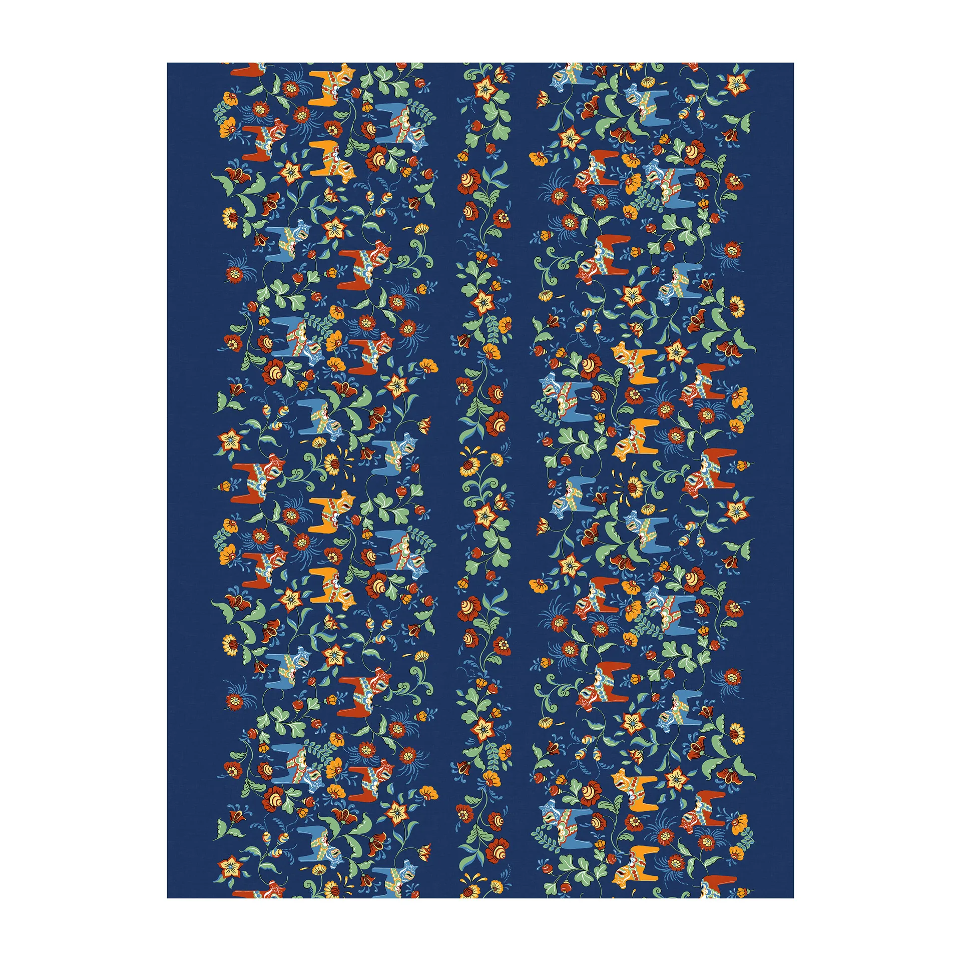 Obrus Leksand Bård, Niebieski Arvidssons Textil