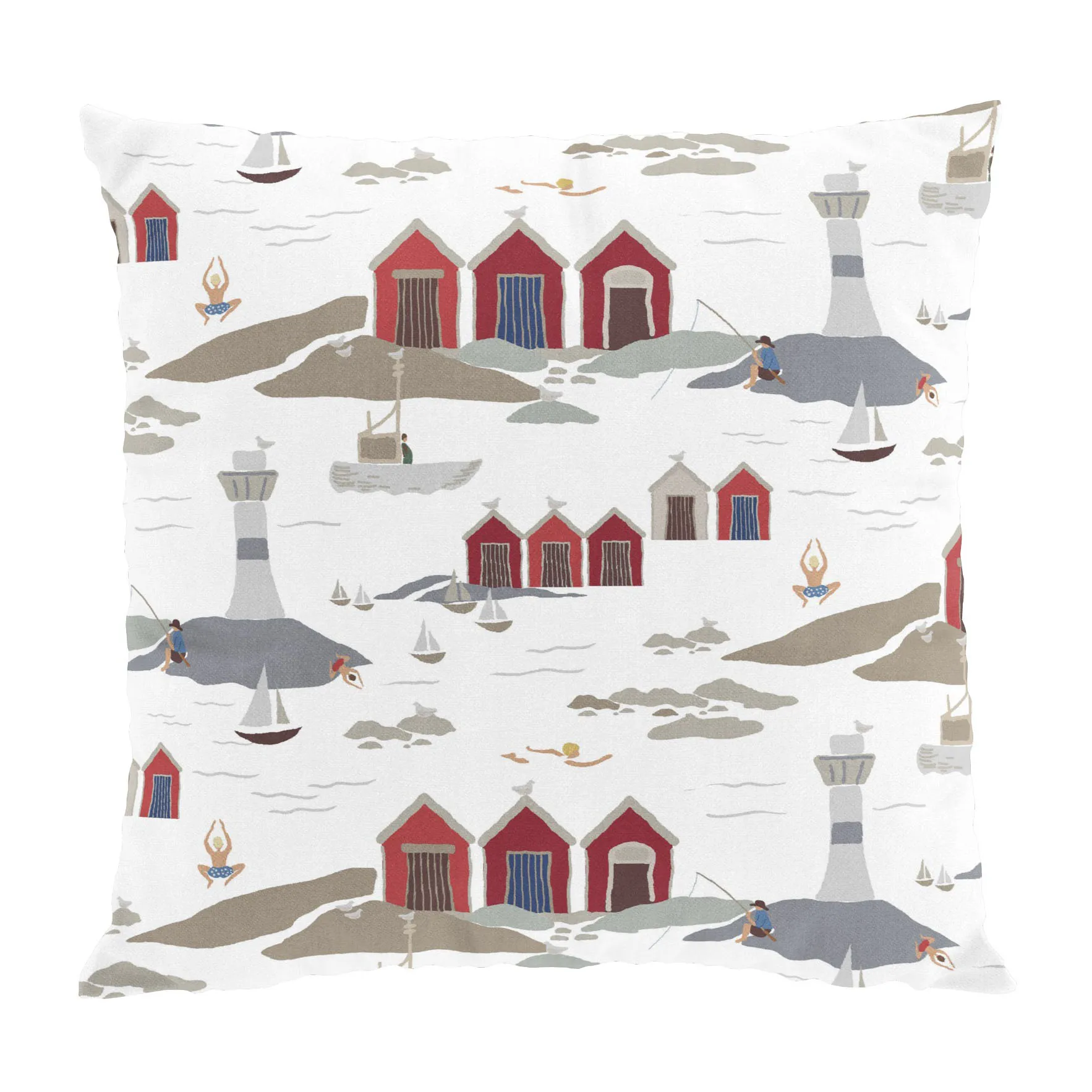 Poszewka na poduszkę 47x47 cm, Biały Arvidssons Textil