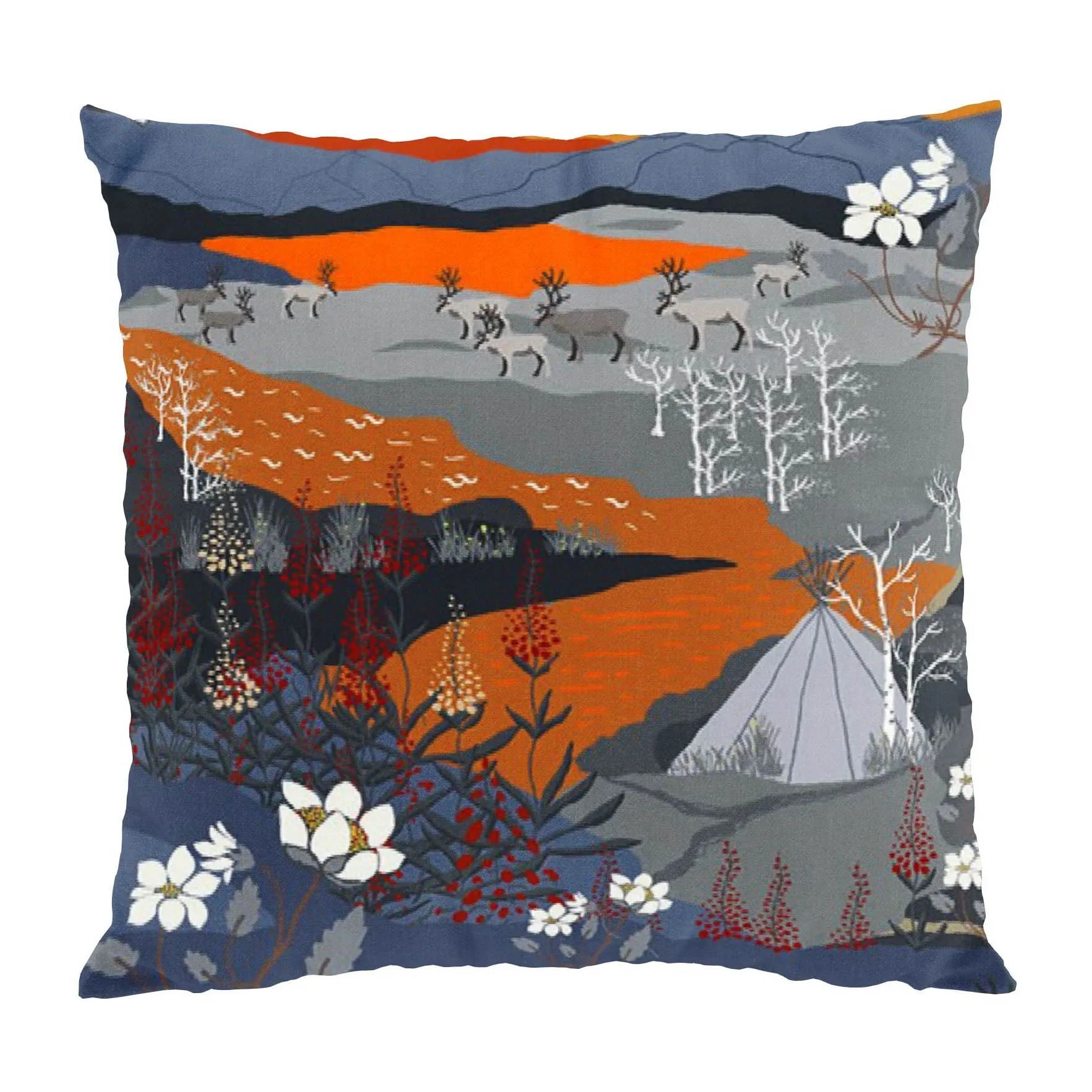 Poszewka na poduszkę Fjällvandring 47x47 cm, pomarańczowy Arvidssons Textil