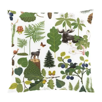 Poszewka na poduszkę Skogsliv 47x47 cm - Zielona - Arvidssons Textil