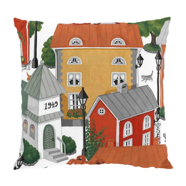 Poszewka na poduszkę z kwiatami Lyckeby - Czerwono-pomarańczowy - Arvidssons Textil