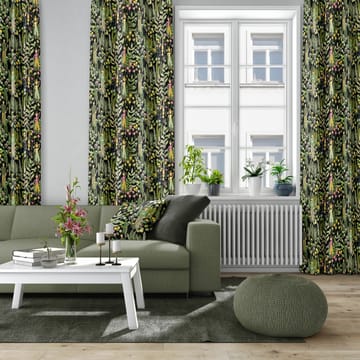 Poszewka na poduszkę z ogrodowym motywem 47x47 cm - Czarno-zielony - Arvidssons Textil