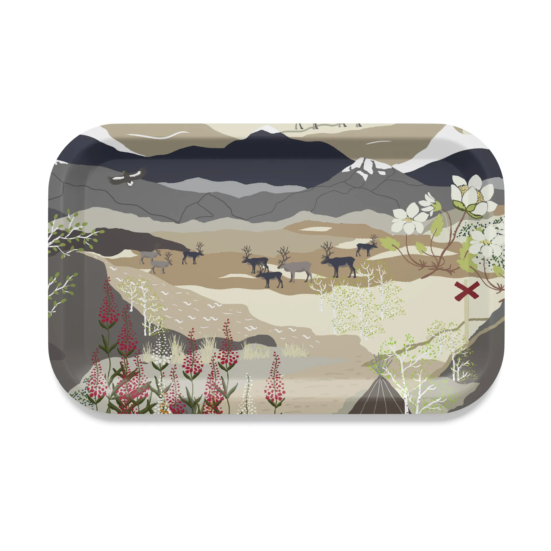 Taca Fjällvandring 21x33 cm, Beżowy Arvidssons Textil