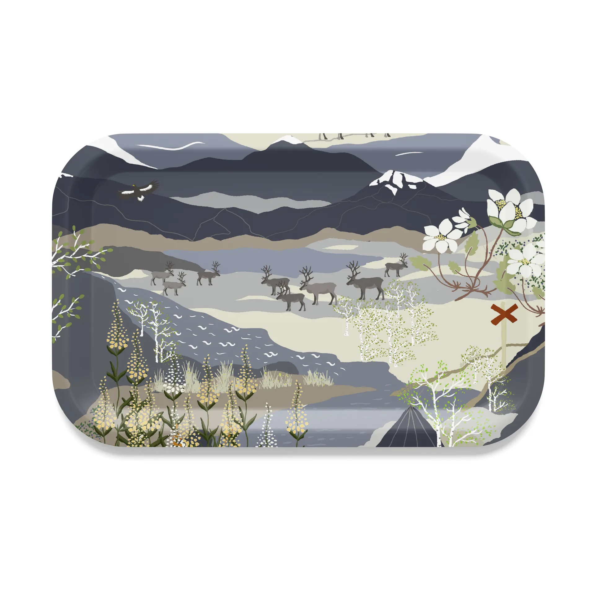 Taca Fjällvandring 21x33 cm, Niebieski Arvidssons Textil