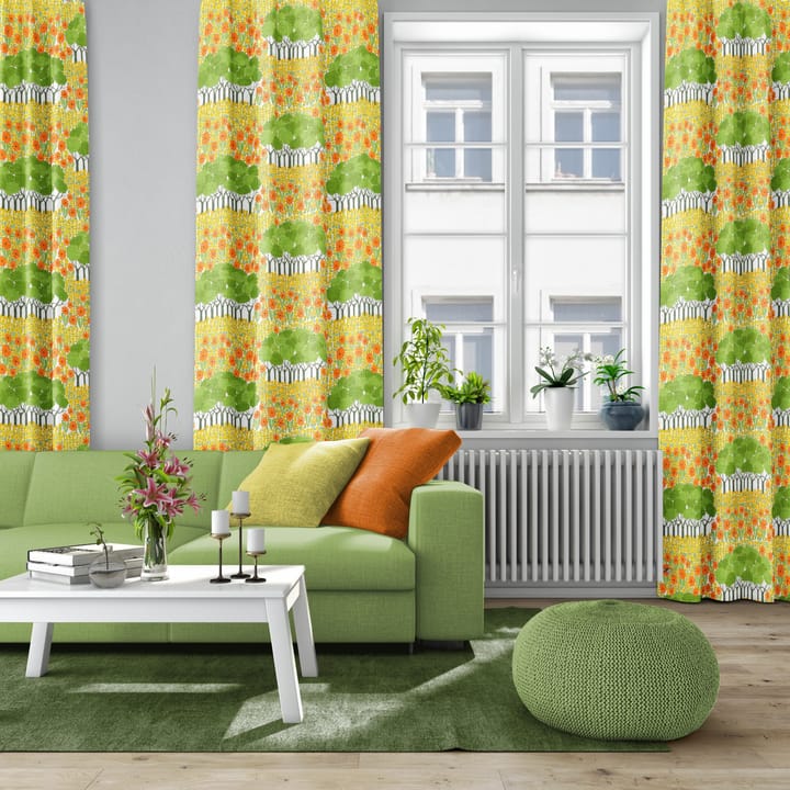 Tkanina Allé, Żółto-zielony Arvidssons Textil