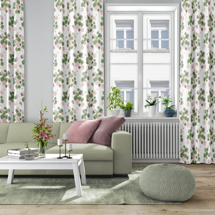 Tkanina Astrid, Różowo-zielony Arvidssons Textil