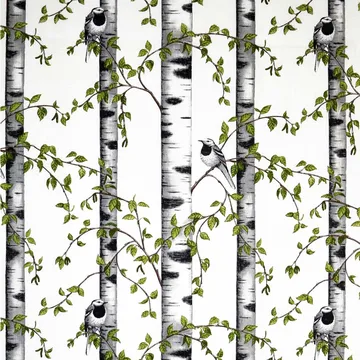 Tkanina Björkdungen - biały - Arvidssons Textil