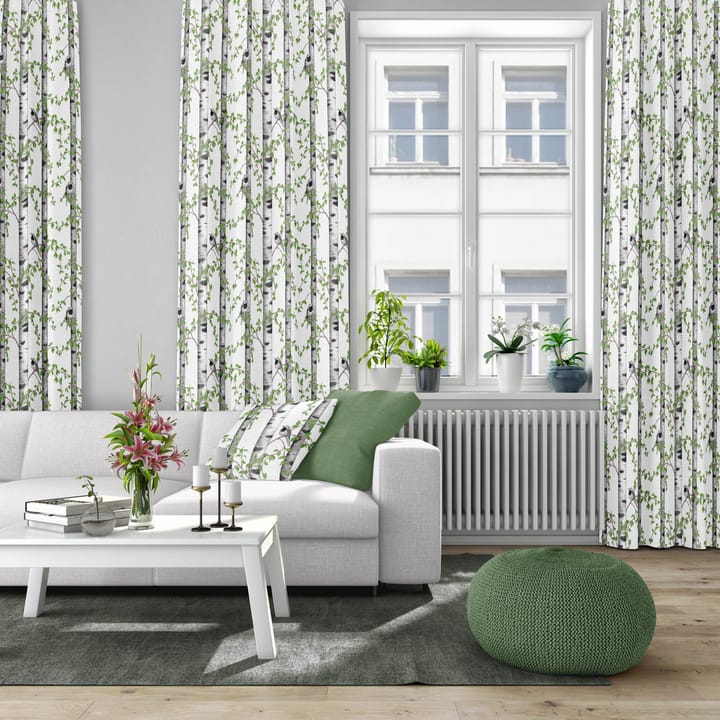 Tkanina Björkdungen, biały Arvidssons Textil