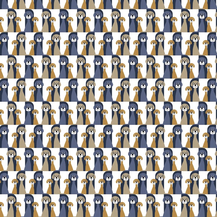 Tkanina Buster  - Niebiesko-beżowy - Arvidssons Textil