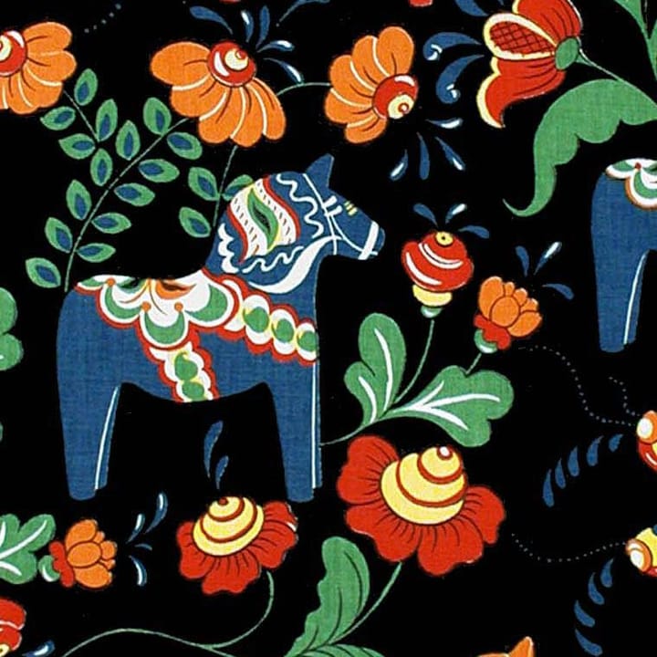 Tkanina Dala Horse, czarny Arvidssons Textil