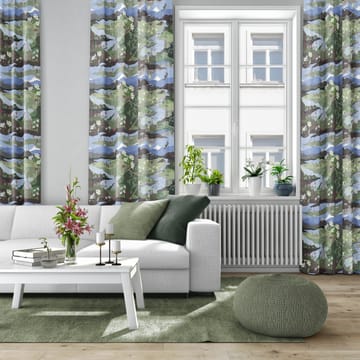 Tkanina Fjällvandring - Niebiesko-zielony - Arvidssons Textil
