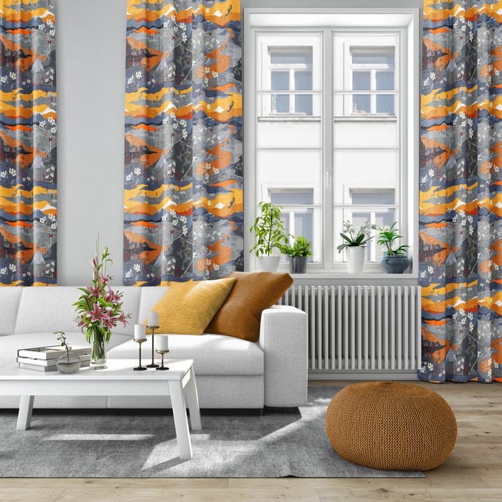 Tkanina Fjällvandring, pomarańczowy Arvidssons Textil