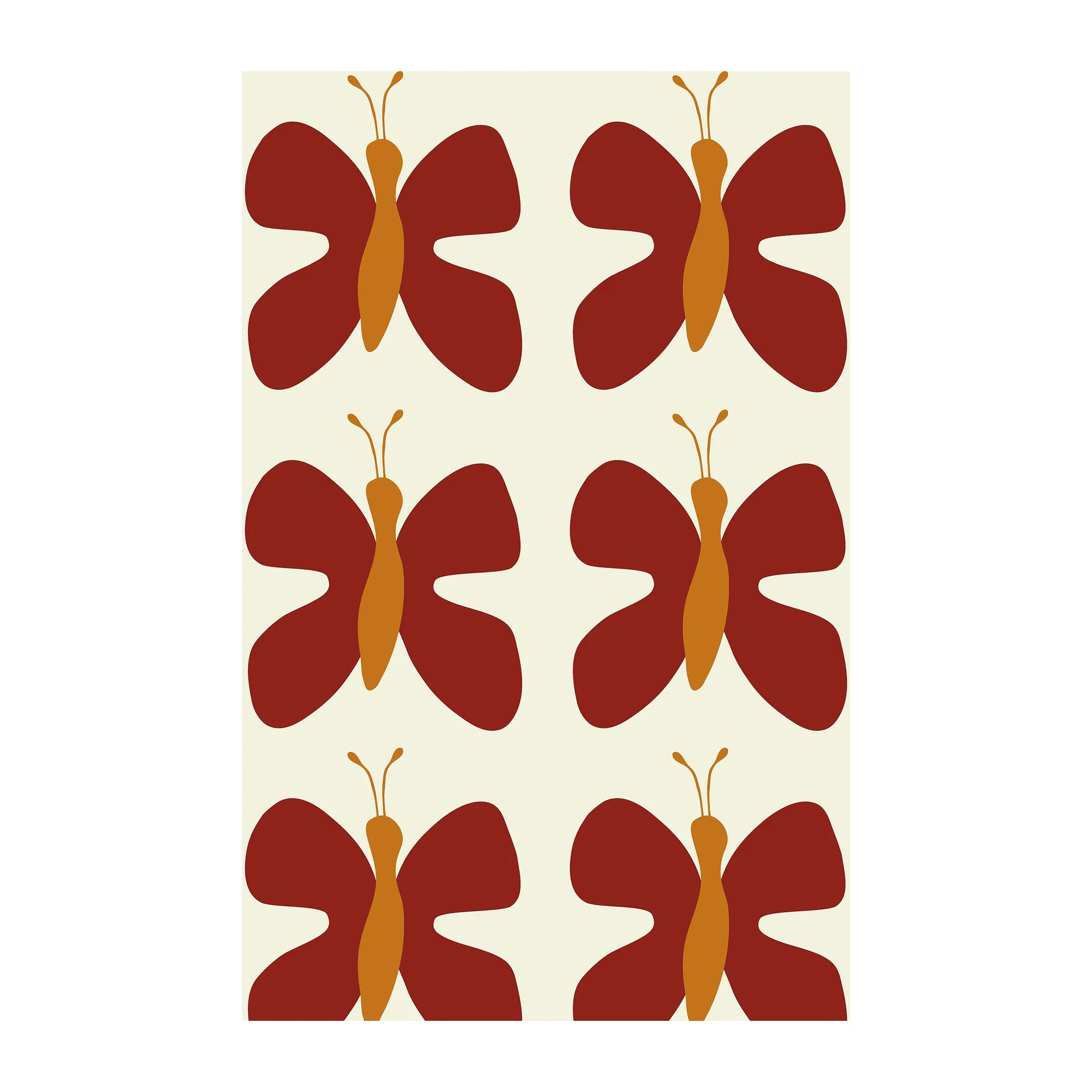 Tkanina Fjäril, Czerwony Arvidssons Textil