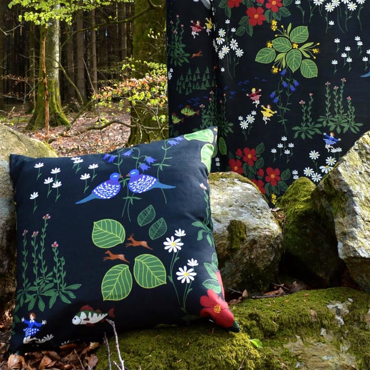 Tkanina Himlajorden, czarny Arvidssons Textil