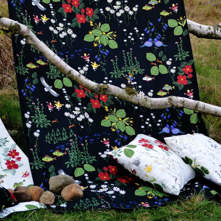Tkanina Himlajorden, czarny Arvidssons Textil